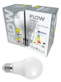 Bec LED A60 10W, E27, 4000K – Lumină neutră FLOW FBLA6010W-N