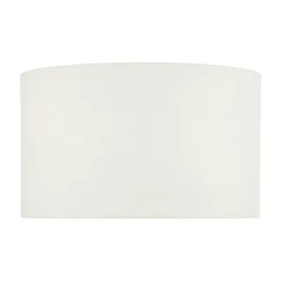 Abajur Esarosa White Linen Drum Shade 37cm