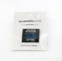 Insigna - Quotable Pins-Live With Intention