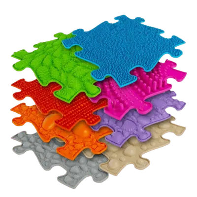 Covoras ortopedic senzorial puzzle Set Mediu A Muffik