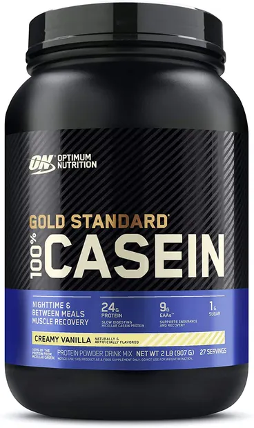 Gold Standard 100% Casein, vanilie, 907 g, Optimum Nutrition