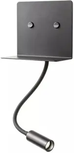 Aplică LED cu cheie Smarter - Moka 01-3211, USB, IP20, 6+3W, negru mat