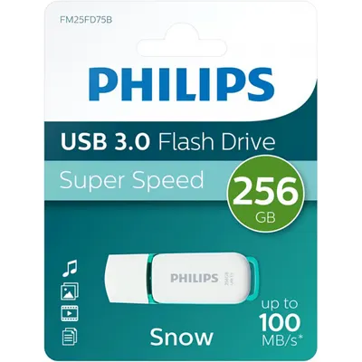 Memorie Externa USB-A 3.0 Philips Snow Edition, 256Gb PHMMD256GBS200U3