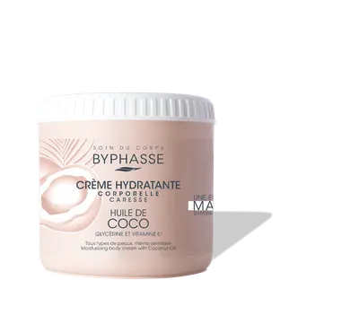 Crema de corp hidratanta cu ulei de cocos, 500ml, Byphasse