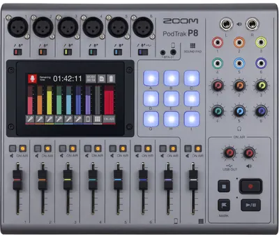 Mixer Broadcast Zoom - PodTrak P8, gri