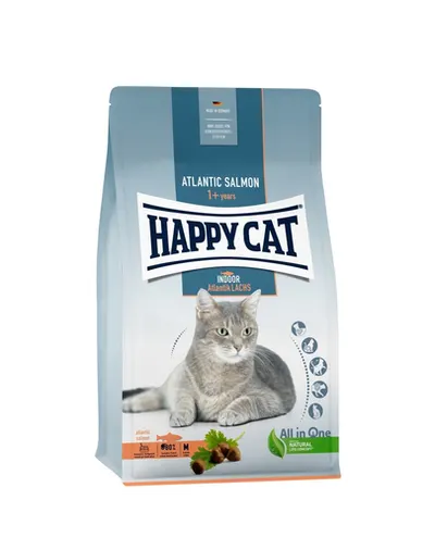 HAPPY CAT Indoor hrana uscata pisici adulte de interior, somon atlantic 4 kg