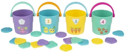Jucarie activa pentru numararea si sortarea Playgro - Galeti cu jetoane