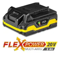 Acumulator suplimentar Flexpower 20V 2,0 Ah