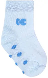 Șosete pentru bebeluși cu talpă în relief KikkaBoo Stripy Friends - 2-3 ani, albastru