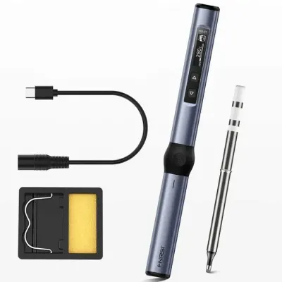 Ciocan de lipit 65W afisaj digital cu acumulator /USB-C varf BC2 FNIRSI HS-01
