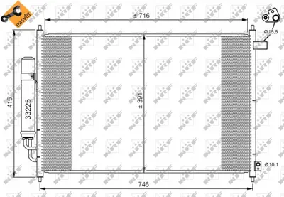 Radiator AC condensator Honda FR-V (BE) 1.7