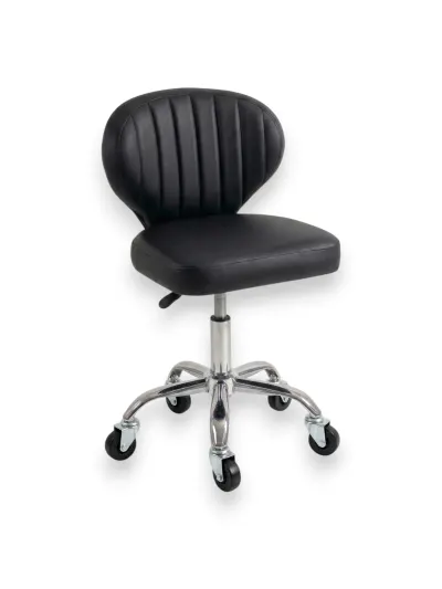 Scaun Profesional de Salon Design Scoica – Ergonomie si Stil Avangardist – Alb / Negru