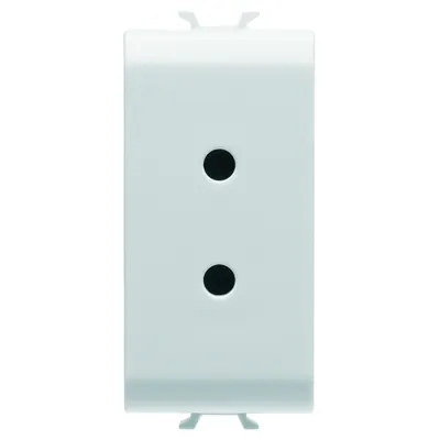Priza Selv - 2p 6a 24v - 1 Modul - Alb Lucios - Antibacterian - Chorusmart