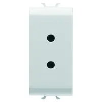 Priza Selv - 2p 6a 24v - 1 Modul - Alb Lucios - Antibacterian - Chorusmart
