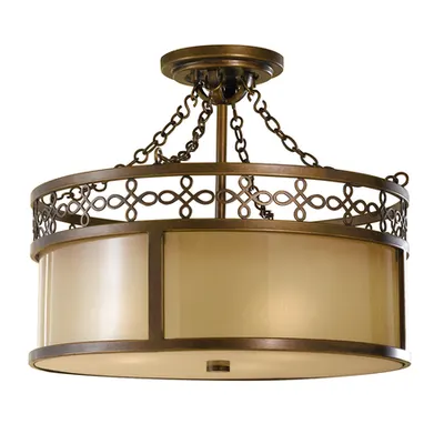 Plafoniera Justine 3 Light Semi-Flush