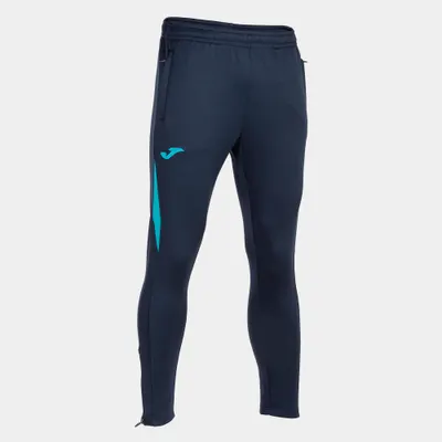 Pantalon lung Joma Championship VII - bleumarin cu turcoaz fluorescent.