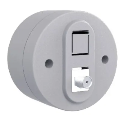 Priza TV (mama Tip-F) PT xOne Ovivo OV00908, 250V, IP54, gri
