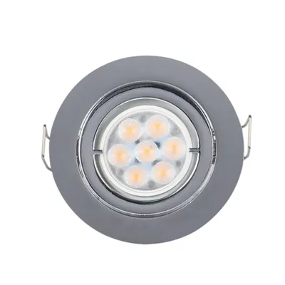 Spot Rotund Metal cu Led 6w 2700-3000k Crom