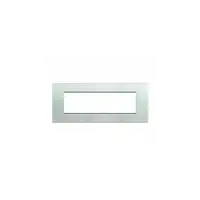 Placa ornament ,7 module, argintiu, living light, BTICINO