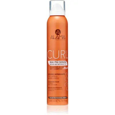 Alama Professional Curl Dry Shampoo Mousse șampon uscat pentru par ondulat si cret 200 ml