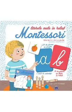 Literele mele in relief. Montessori