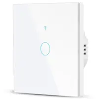Intrerupator Smart cu Touch Rovo FN1C, 1 canal, Sticla Securizata, Tuya, Life Smart, RF 433MHz, Alexa si Google Assistant, fara nul / 0048544086838