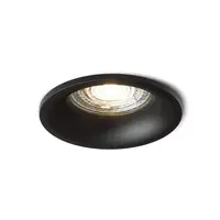 ZURI R corp de iluminat incastrat negru 230V GU10 35W