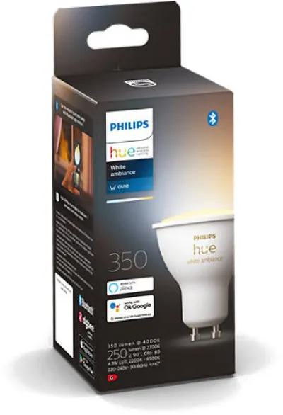 Philips - Hue bec inteligent, 4.3W, GU10, dimmer