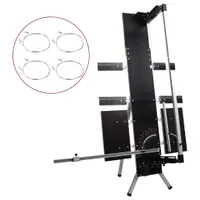 vidaXL Tăietor de spumă cu picioare din aluminiu, 200 W