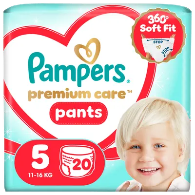 Scutece-chilotel Premium Care Nr.5 12-17 Kg, 20 bucati, Pampers
