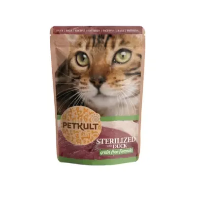 Hrana Umeda Pisici Petkult Sterilizat, Rata, 100 g