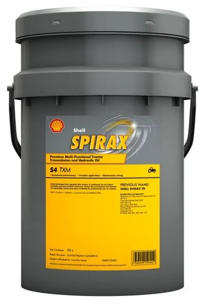 Ulei transmisie multifunctional SHELL SPIRAX S4 TXM 10W30, volum 20 litri 20L