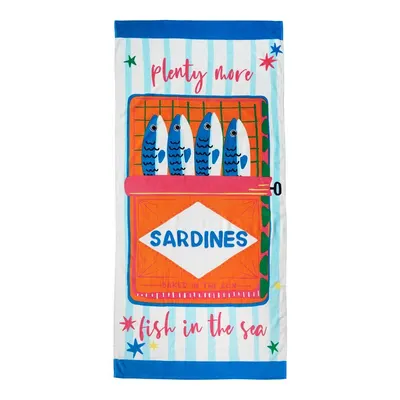 Prosop de plajă din bumbac 76x160 cm Sardines – Catherine Lansfield