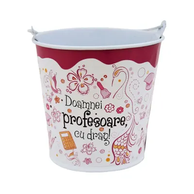 Suport ghiveci 13.5 cm "Doamnei profesoare cu drag"