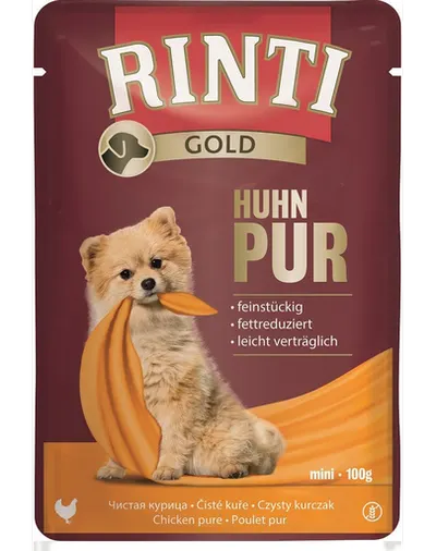 RINTI Chicken Pure Mini plic hrana 100 g pentru caini de rase mici, cu pui