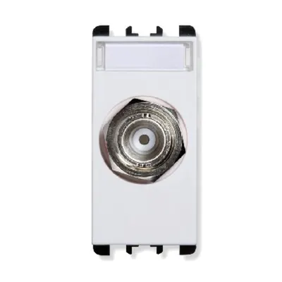 nea - Priza coax BNC caAlbastru RG58 Alb