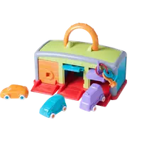 Set educativ Garaj si 3 masinute Minimobil, 18luni+, Miniland 45140