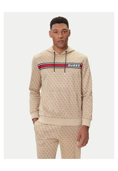 Hanorac barbati bej cu model