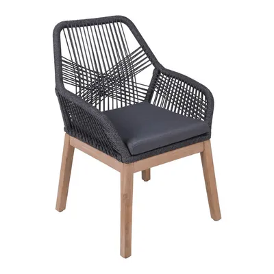 Scaun de grădină gri din lemn masiv Pomona – Garden Pleasure