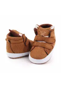 Ghete pentru bebelusi Model AL 20156 Vulpita - Textil - Baieti - 3-6 - Maro - - Maro