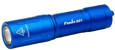 Lanternă Fenix - E01 V2.0 LED, albastru