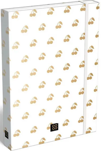 Cutie cu elastic Lizzy Card Cornell Cherry Gold - 33 x 24 x 5 cm
