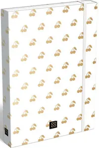 Cutie cu elastic Lizzy Card Cornell Cherry Gold - 33 x 24 x 5 cm