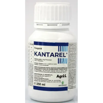 Kantarel 250 ml fungicid sistemic, fainare, Ascenza (cais, cucurbitacee, nectarin, piersic, pomi fructiferi semintoase, tomate sera, vita de vie) - Default Title