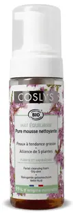 Spuma bio de curatare fara sapun pentru ten gras cu salvie si iedera, 150ml, Coslys