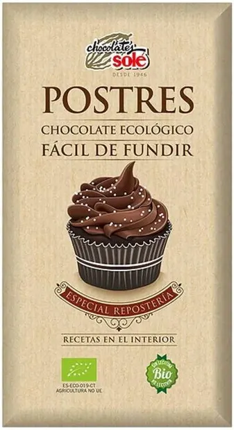 Ciocolată neagră organică, 200 g, Chocolates Solé