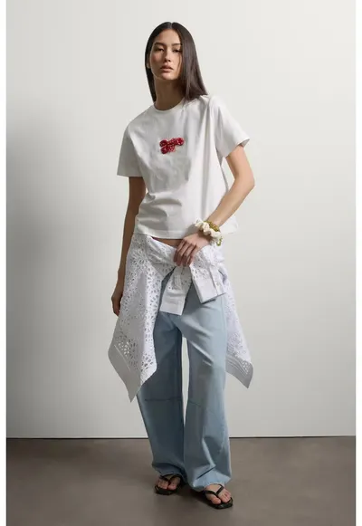 Pantaloni Denim De Dama Albastru 003570979
