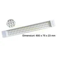 Corp tip FIDA LED 75mm/0,6m/50w/4000k (aluminiu)