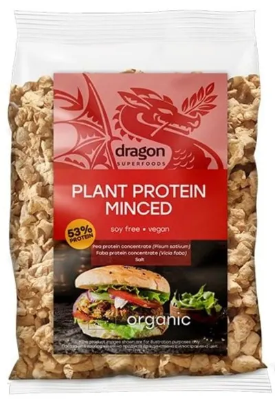 Proteină vegetală texturată tocată, 200 g, Dragon Superfoods