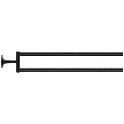 Bara prosop Duravit Starck T 0099414600, montare pe perete, 470 mm, metal, Negru mat